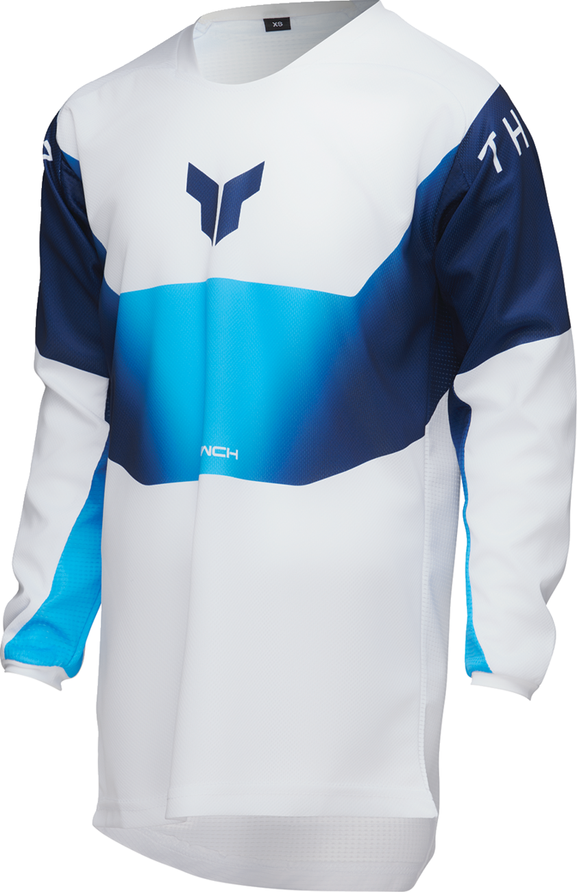 THOR Youth Launchmode Storm Jersey XL - White - Part Number 2912-2571
