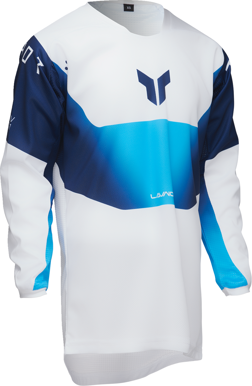 THOR Youth Launchmode Storm Jersey XL - White - Part Number 2912-2571