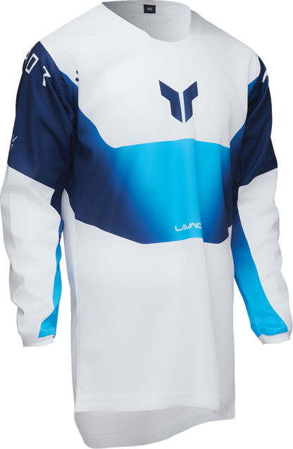 THOR Youth Launchmode Storm Jersey XL - White - Part Number 2912-2571