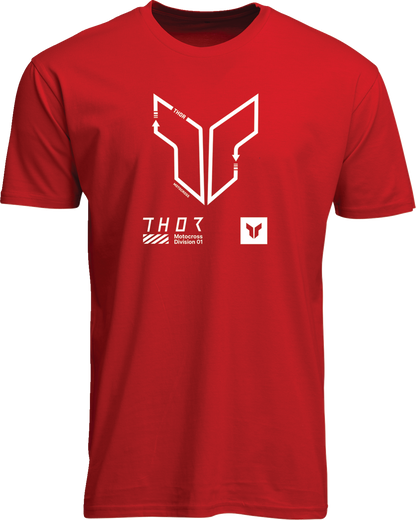 THOR Trax T-Shirt for Men - Red, 2XL - Part Number 3030-24563
