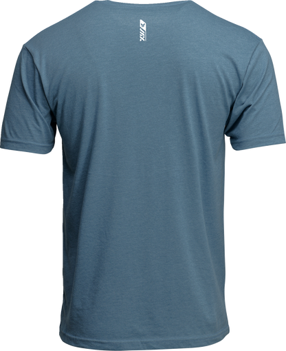 THOR Trax T-Shirt Heather Slate Blue 2XL - Durable Cotton-Polyester Blend
