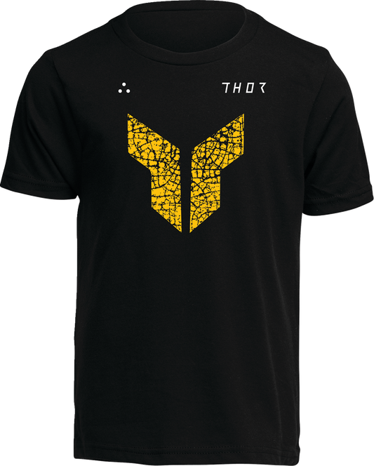 THOR Youth Iconic T-Shirt - Dry Lake Black, Part Number 3032-3833