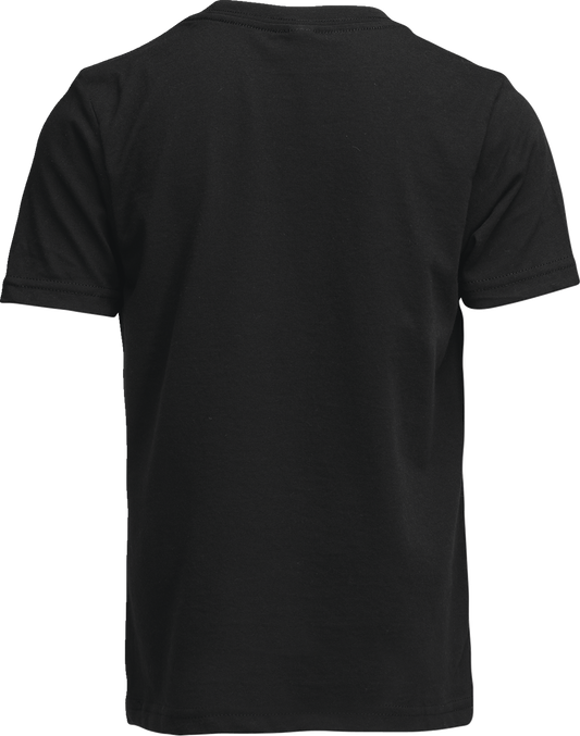 THOR Youth Iconic T-Shirt in Toxic Black (Part Number 3032-3836)