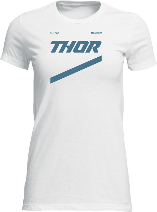 THOR Women's Brave T-Shirt - White, Part Number 3031-4292