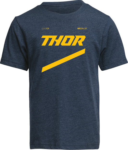 THOR Youth Brave T-Shirt in Navy - Small by THOR, Part No. 3032-3848