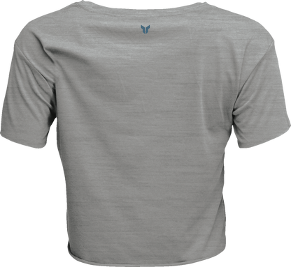 THOR Women's Corp Crop T-Shirt in Heather Gray - Part Number 3031-4311