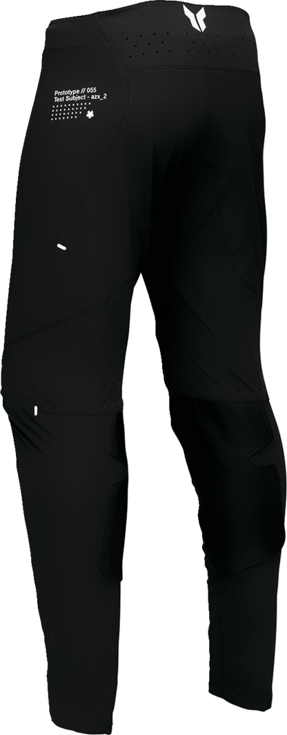 THOR Sportmode Strike Pants - Black/White, US 28 | Durable Nylon Construction with Moisture-Wicking Comfort