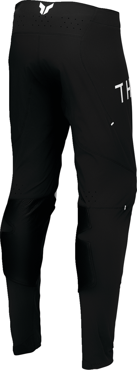 THOR Sportmode Strike Pants - Black/White, US 28 | Durable Nylon Construction with Moisture-Wicking Comfort