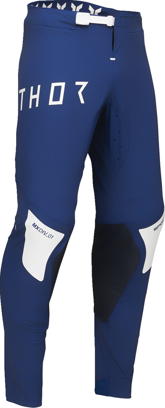THOR Sportmode Strike Pants - Navy - US 33, Durable Nylon In-Motion Chassis with Moisture-Wicking Technology
