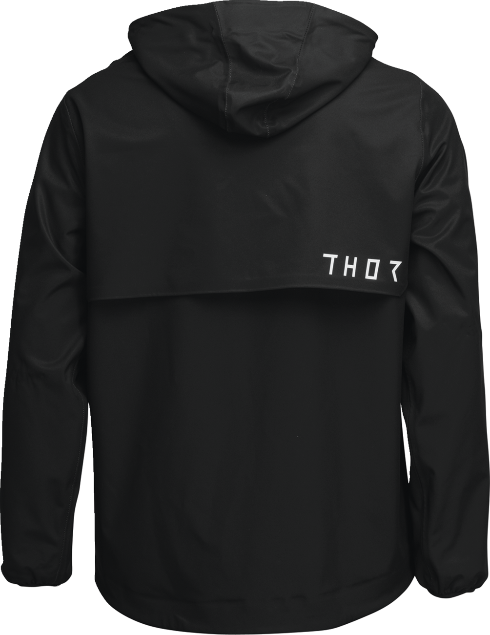 THOR Unit Lite Shell Jacket - Black, Size Small - Water-Resistant with Zipped Pockets and Drop Tail Design