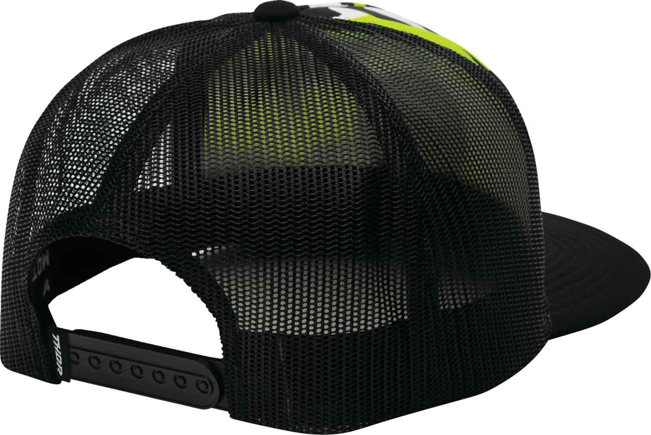 THOR Riot Hat - Acid 2501-4299 with Five Panel Design and Woven Patch