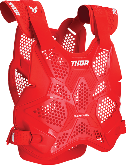 THOR Sentinel LTD Red Motorcycle Neck Guard - M/L (Part No. 2701-1412)