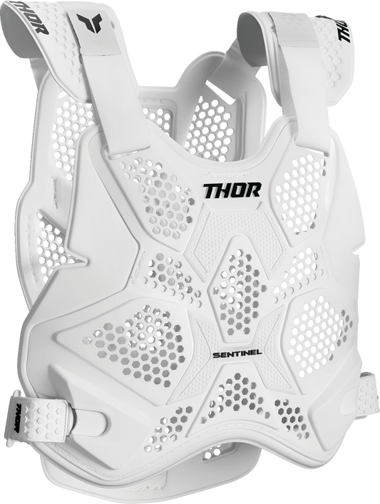 THOR Sentinel LTD White M/L Front Guard – Lightweight and Adjustable Motorcycle Protection