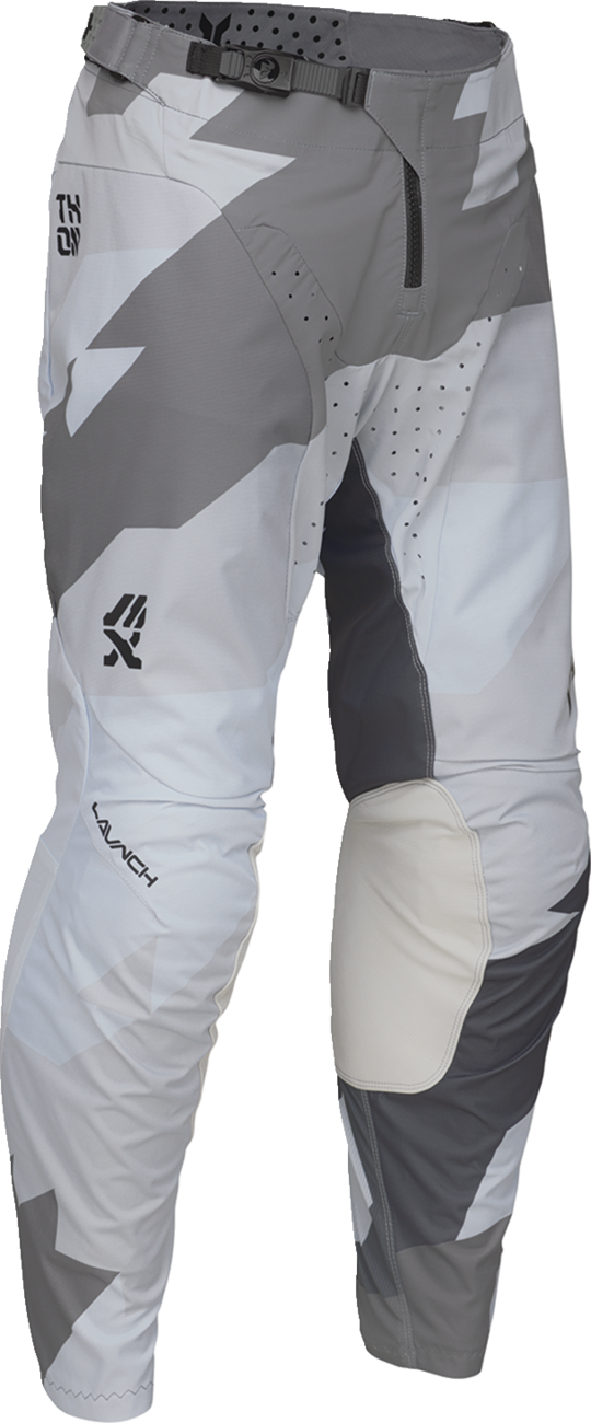THOR Launchmode Brave Pants Black/Gray US 28 - Durable Motocross Gear with Enhanced Ventilation and Comfort