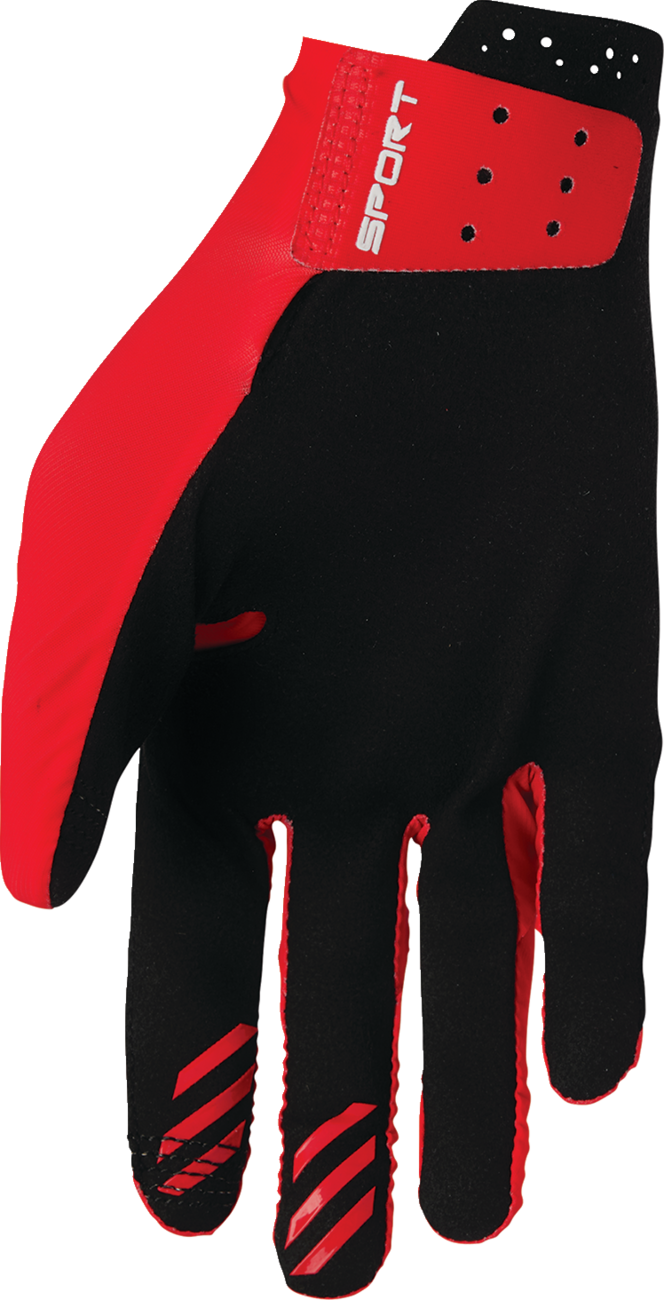 THOR Sportmode Iconic Gloves 2XL - Red, Part Number 3330-8017