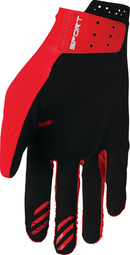 THOR Sportmode Iconic Gloves 2XL - Red, Part Number 3330-8017