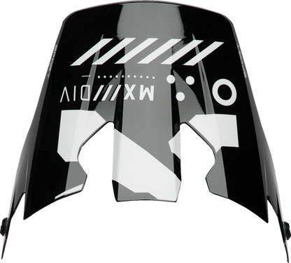 THOR Reflex Sport Visor - Strike Black/Red (Part Number: 0132-1833)