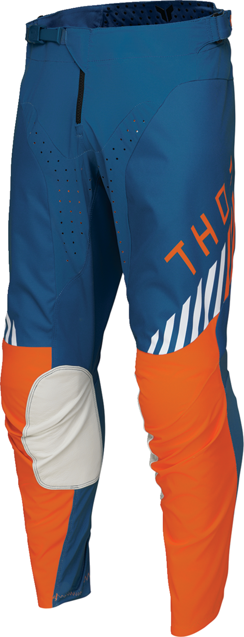 THOR Launchmode Zone Pants - Blue, US 32 – Durable Motorcycle Riding Gear with Enhanced Comfort and Ventilation