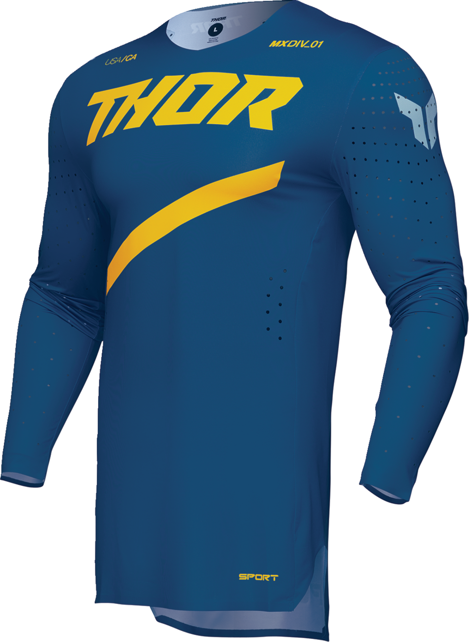 THOR Sportmode Brave Jersey - Blue - Medium (Part Number 2910-8095)