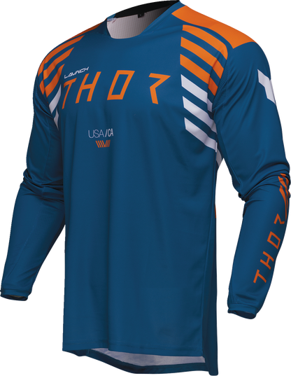 THOR Launchmode Zone Jersey - Blue, Part Number 2910-8237 - Men's Performance Cycling Top