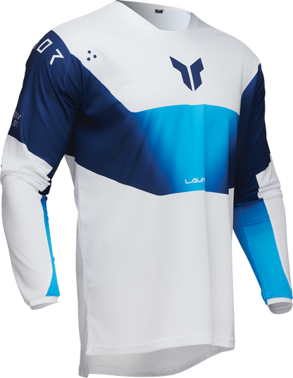 THOR Launchmode Storm Jersey - White - Large (Part Number 2910-8233)