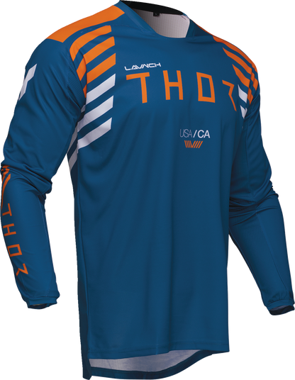 THOR Launchmode Zone Jersey - Blue, Part Number 2910-8237 - Men's Performance Cycling Top