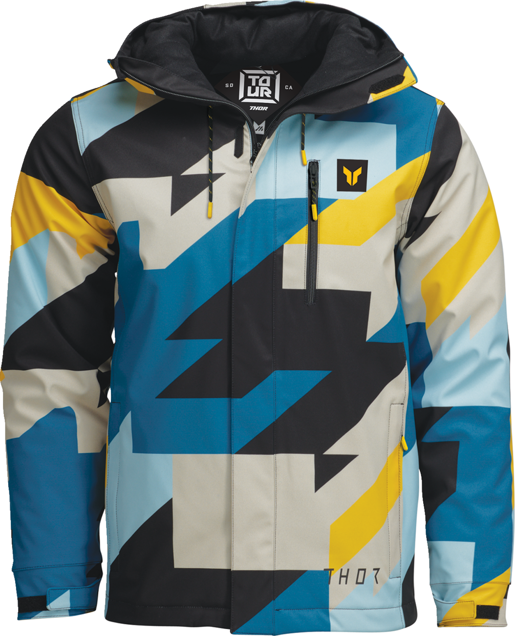 THOR Tour Jacket - Brave Blue/Yellow, Medium - Part Number 2920-0818