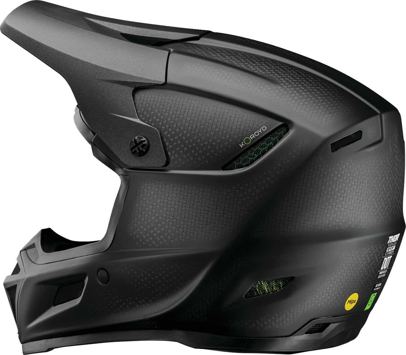 THOR Reflex Sport Carbon Helmet - Stealth Black with MIPS® - Size XS - Part Number 0110-8763