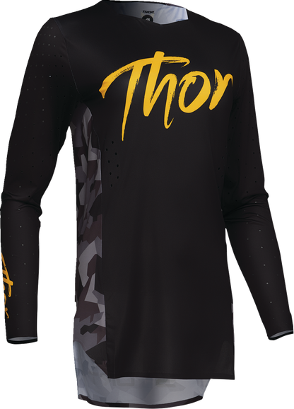 THOR Women’s Sportmode Shadow Jersey – Black, Medium (Part #2911-0327)