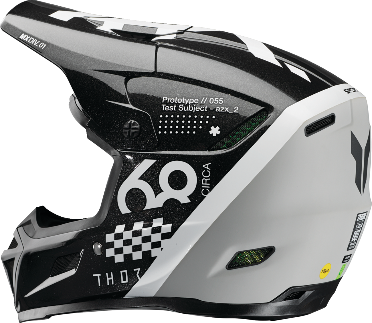 THOR Reflex Sport Helmet Riot MIPS® Black/White XL - Part 0110-8779