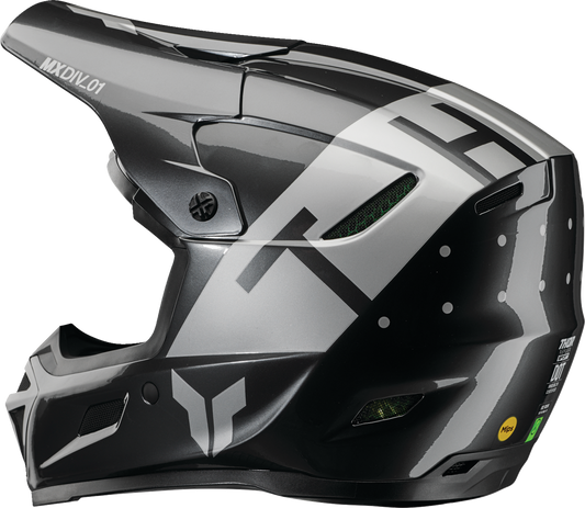 THOR Reflex Sport Helmet - Rogue MIPS® Charcoal/Silver Large | Durable Fiber Glass Composite Shell