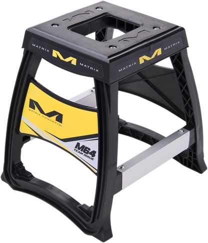 MATRIX CONCEPTS, LLC Elite Bike Stand - Yellow/Black M64 104 with Anti-Flex Support Tubes and Wide Feet Design