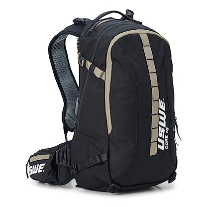 USWE Core Backpack, a High End Daypack for Enduro, Dirtbike, Moto, Black (16L Mud Green)