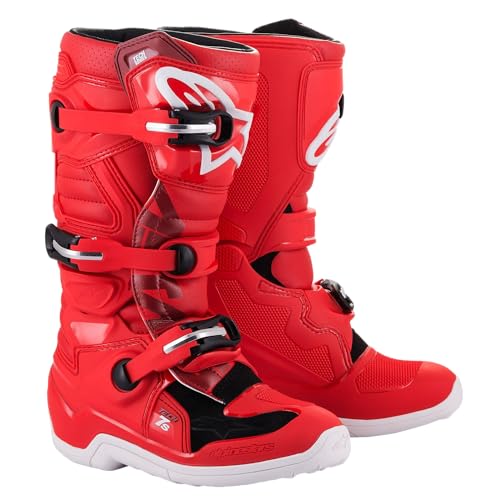 Alpinestars Tech 7S Boots Red (Size 6) (2015017-30-6)