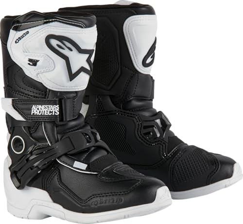 Alpinestars Tech 3S Kids MX Boots (White/Black, 12)