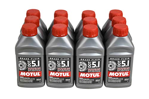 Motul 100951-12 DOT 5.1 Non-Silicone Brake Fluid, (Case of 12)