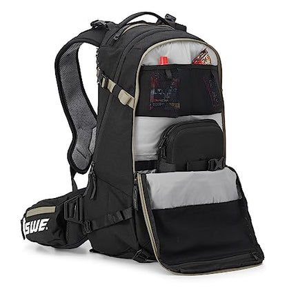 USWE Core Backpack, a High End Daypack for Enduro, Dirtbike, Moto, Black (16L Mud Green)