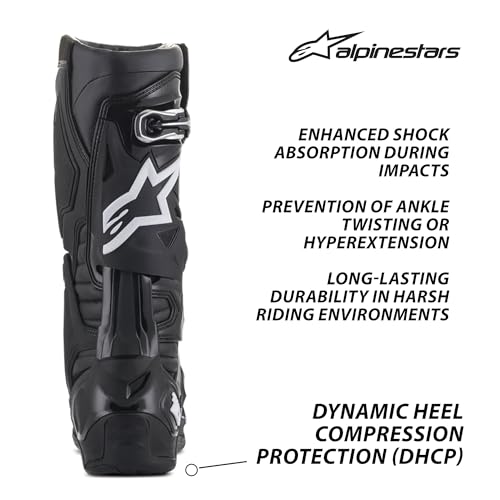Alpinestars 2010020-12-10 Tech 10 Boots Black/White Sz 10