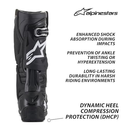 Alpinestars 2010020-12-10 Tech 10 Boots Black/White Sz 10