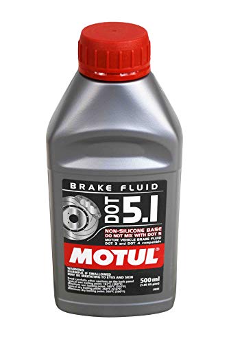 Motul 100951 100% Synthetic Brake Dot 5.1 Brake Fluid 500 ml - 4 Pack