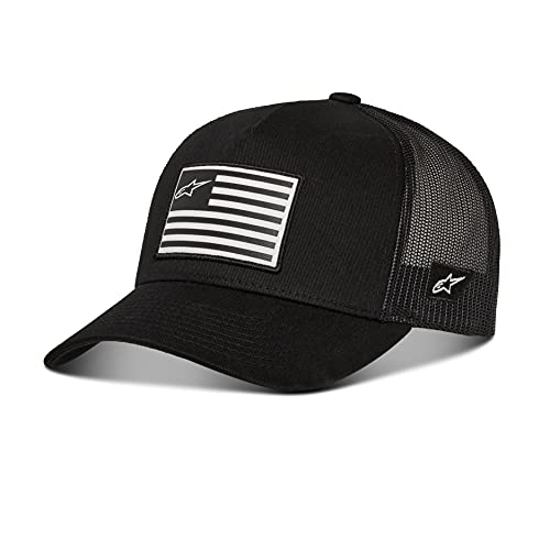 Alpinestars Flag Snapback Hat Black/Black, One Size