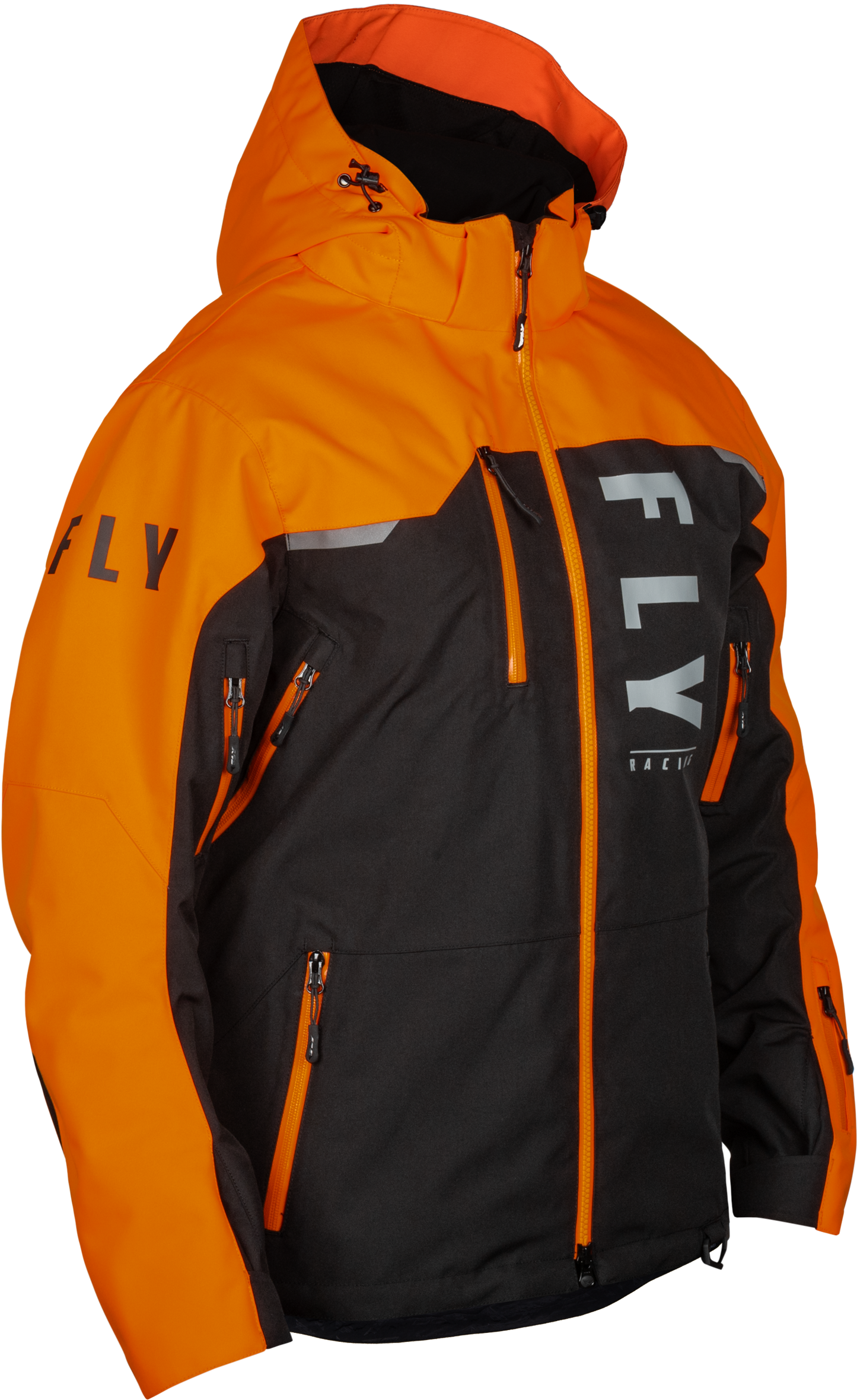 Fly Racing Carbon Jacket Black/Orange Small - Waterproof and Breathable Snow Jacket