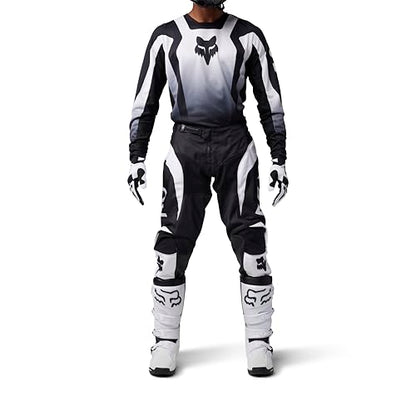 Fox Racing Men's 180 Motocross Dirt Bike Pant, Black/White Lean, 30