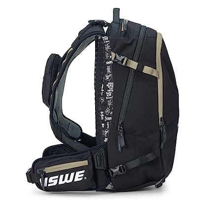 USWE Core Backpack, a High End Daypack for Enduro, Dirtbike, Moto, Black (25L Mud Green)