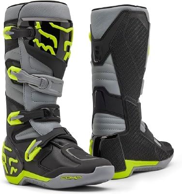 Fox Racing Comp Boot Gray/Yellow