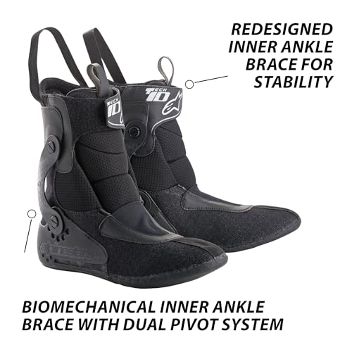 Alpinestars 2010020-12-10 Tech 10 Boots Black/White Sz 10