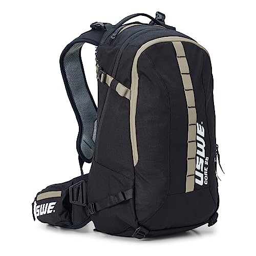 USWE Core Backpack, a High End Daypack for Enduro, Dirtbike, Moto, Black (25L Mud Green)