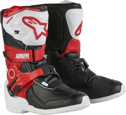 Alpinestars Tech 3S Kids MX Boots (White/Black/Bright Red, 10)