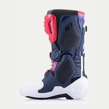 Alpinestars 2010520-7062-14: Tech 10 Supervented Boots Night Nvy/Wht/Rainbow Sz 14