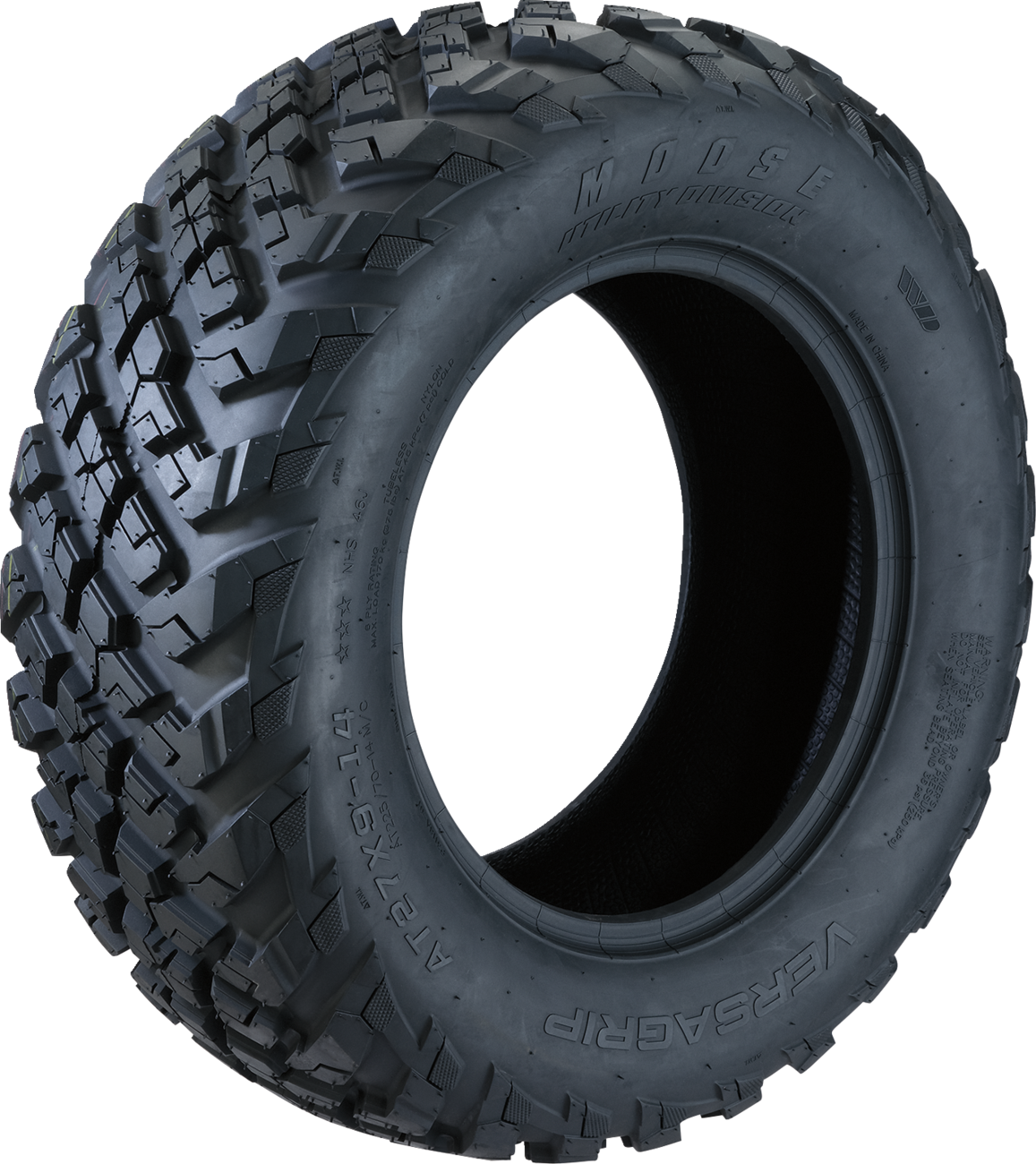 Moose Offroad Versagrip Tire WVS3118279146 – 27x9-14 / 230/70-14, 6 Ply for Front and Rear Use